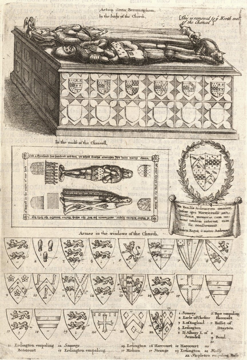 Arden (Monument). State 2 by Wenceslaus Hollar