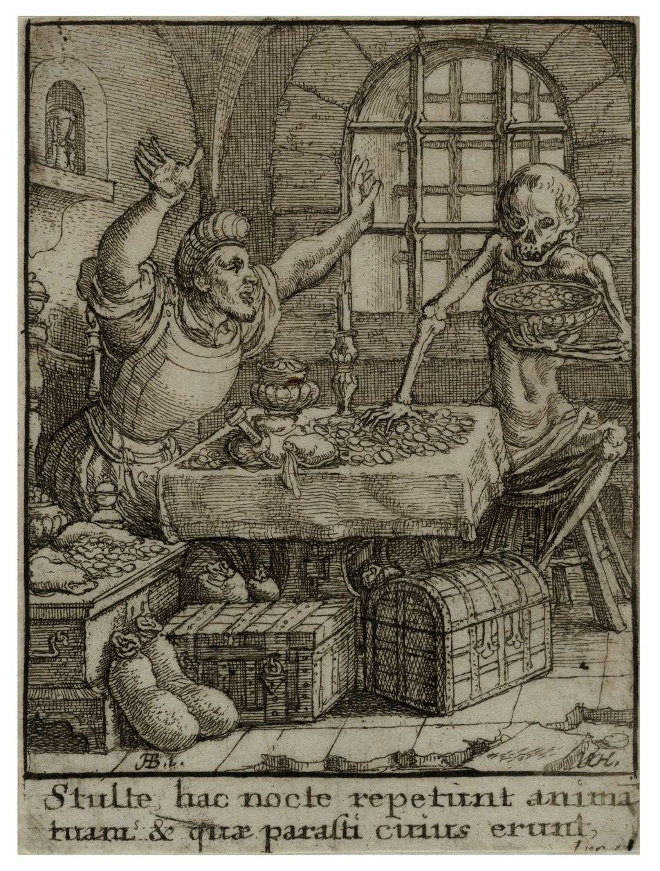Miser (State 2) by Wenceslaus Hollar