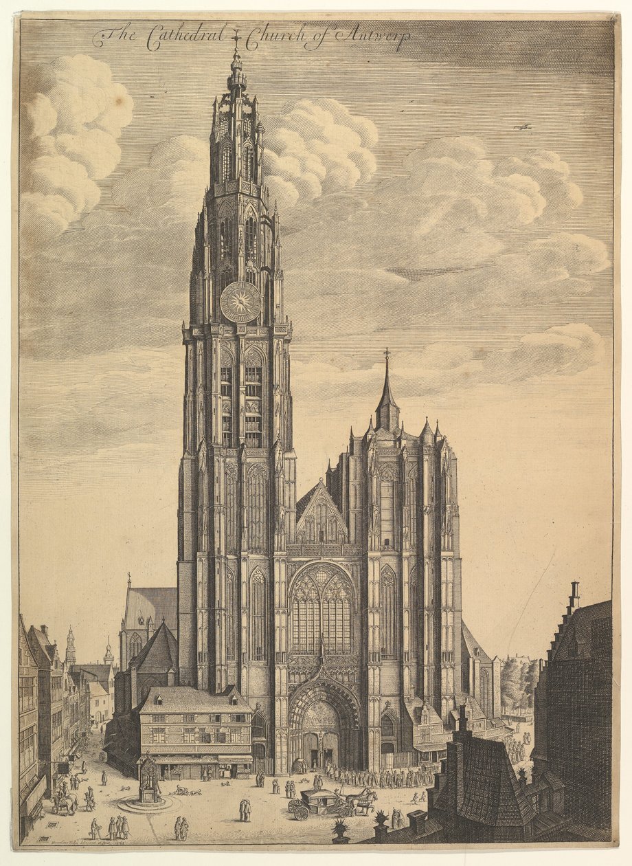 Antwerp Cathedral (Prospect of the Tower of the Cathedral Church) by Wenceslaus Hollar