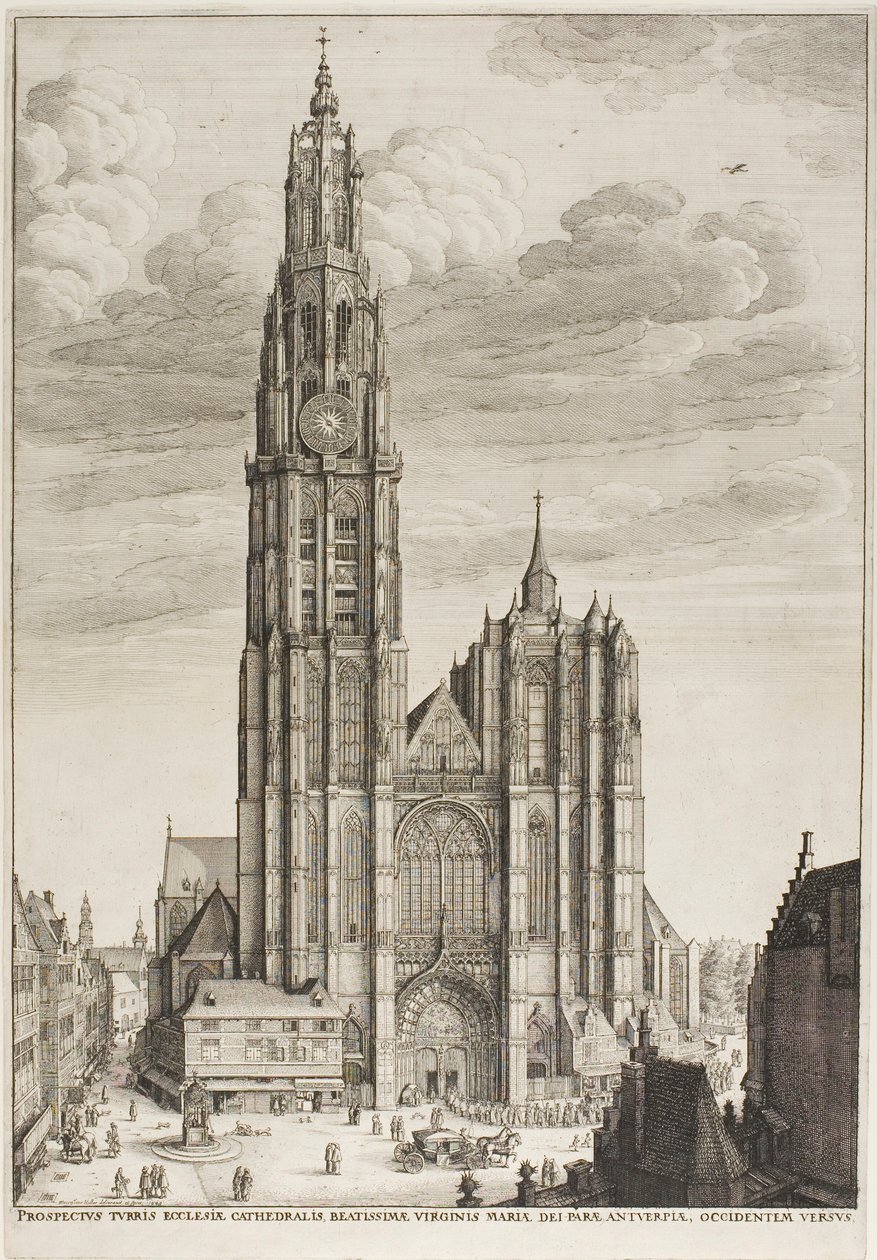 Antwerp Cathedral by Wenceslaus Hollar