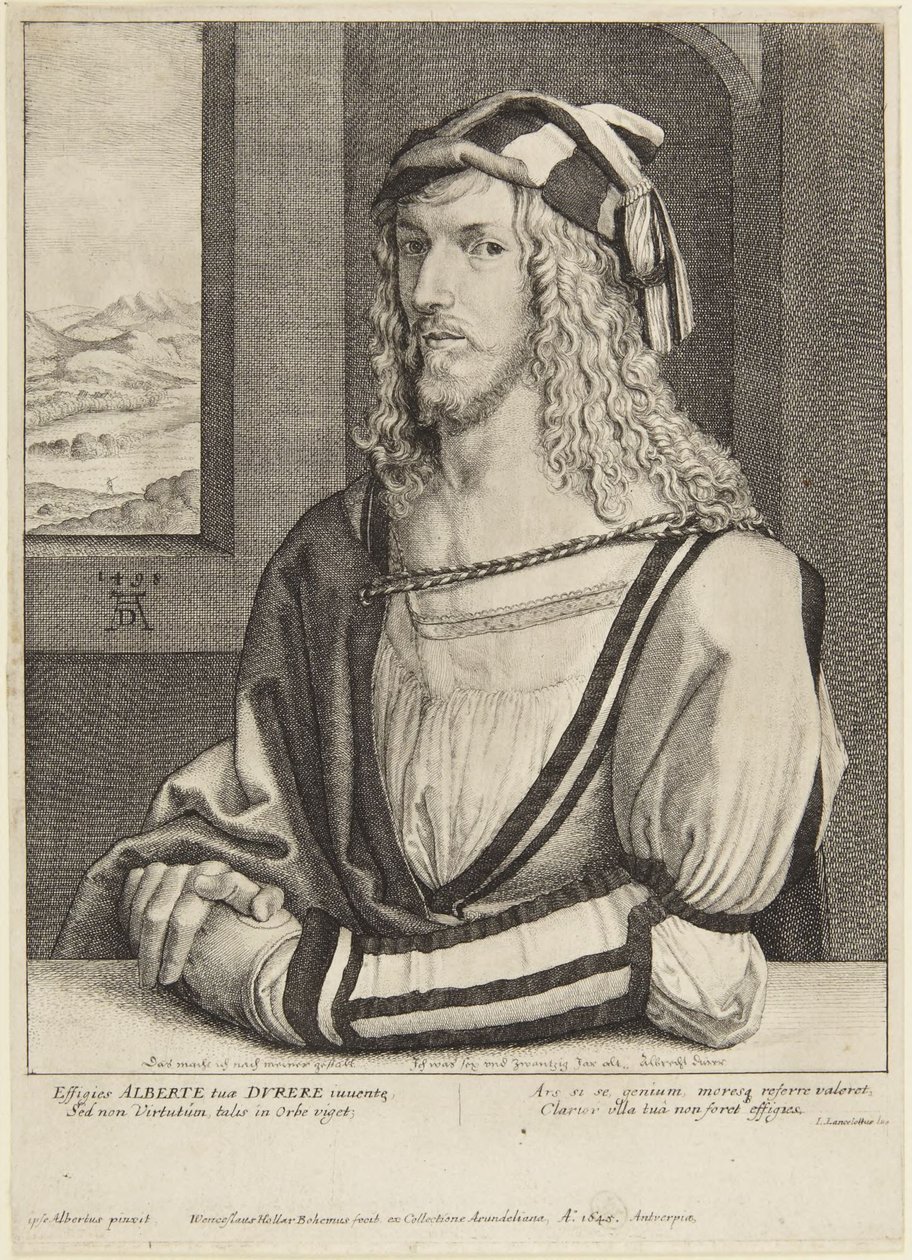 Dürer as a Young Man by Wenceslaus Hollar