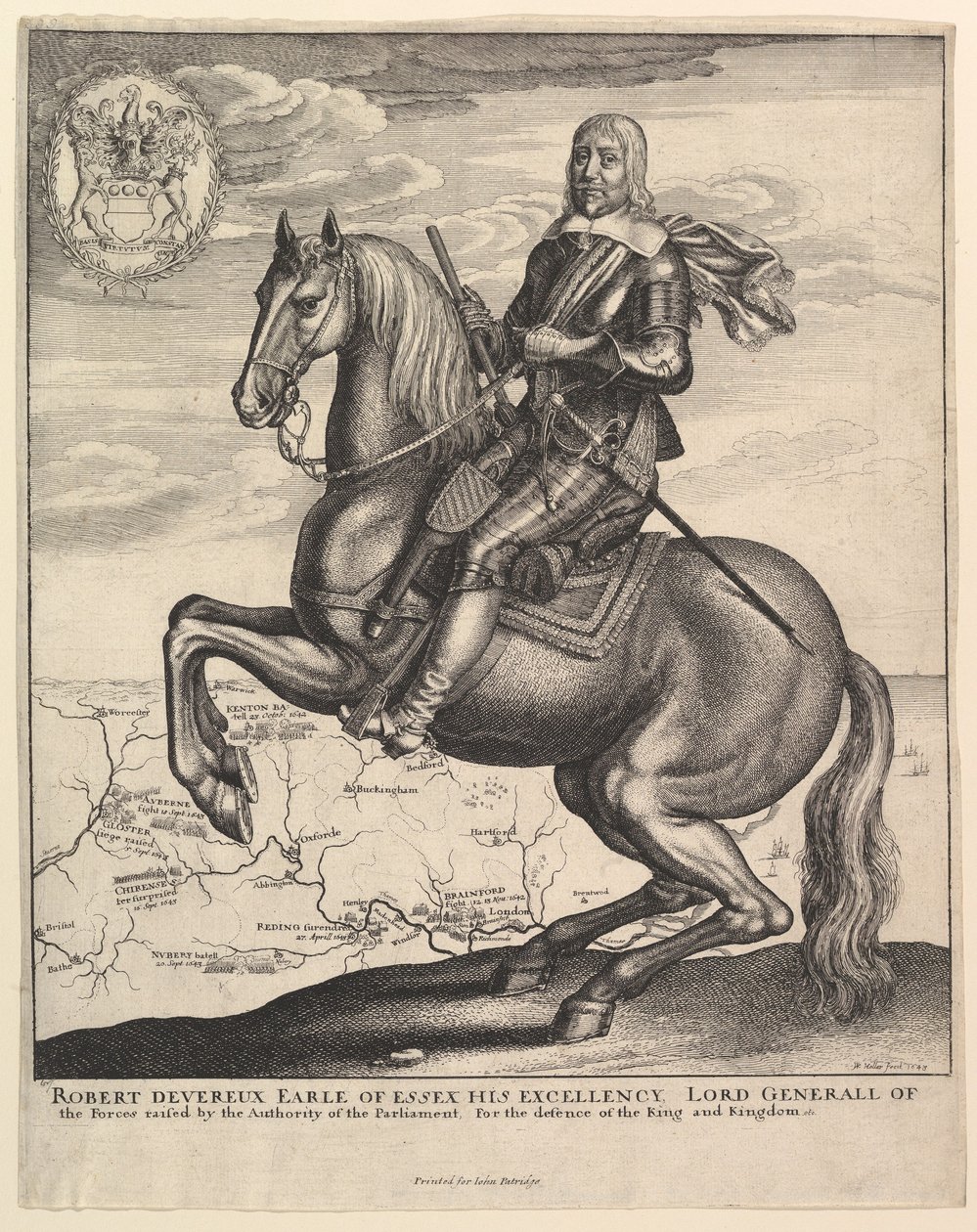 Earl of Essex on Horseback by Wenceslaus Hollar