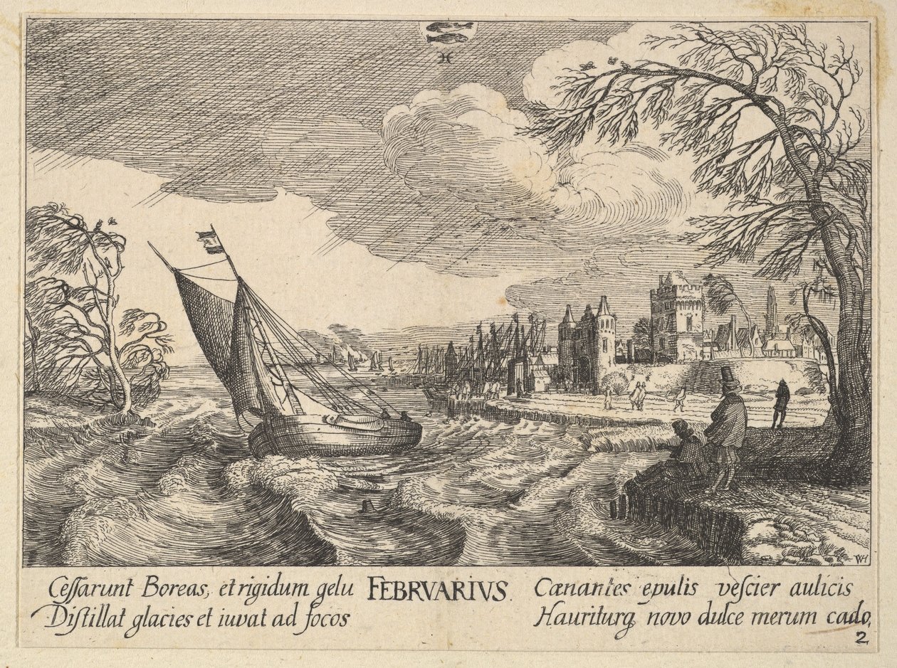 February, 1628-29 by Wenceslaus Hollar