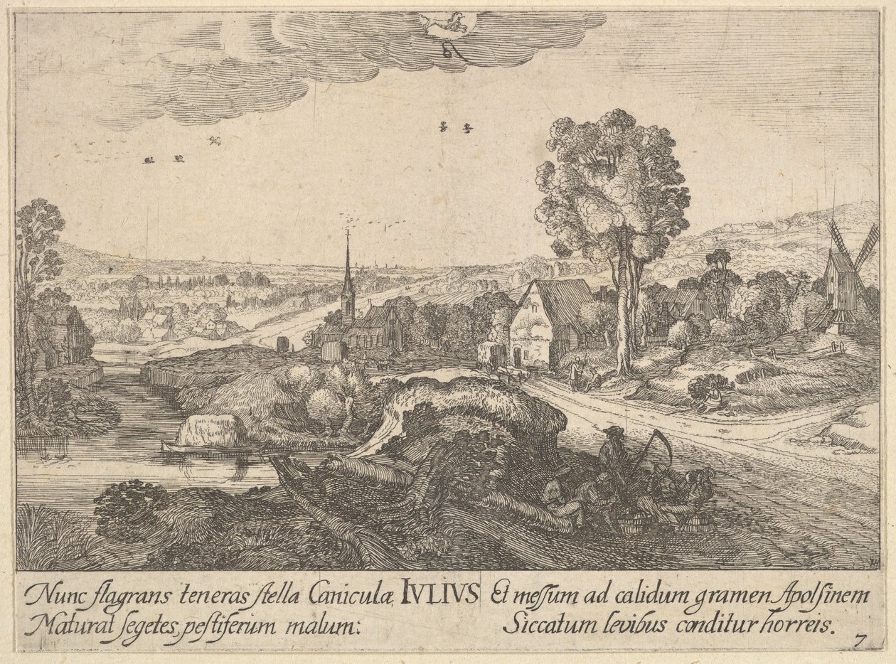 July by Wenceslaus Hollar