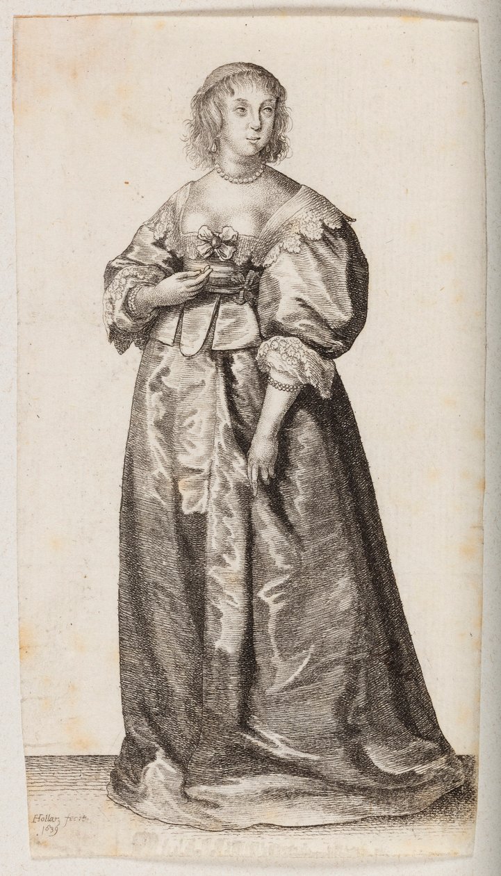 Woman with Pearl Necklace and Bracelet by Wenceslaus Hollar