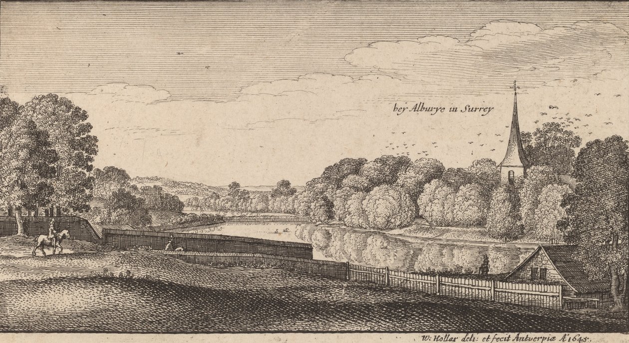 Near Albury by Wenceslaus Hollar