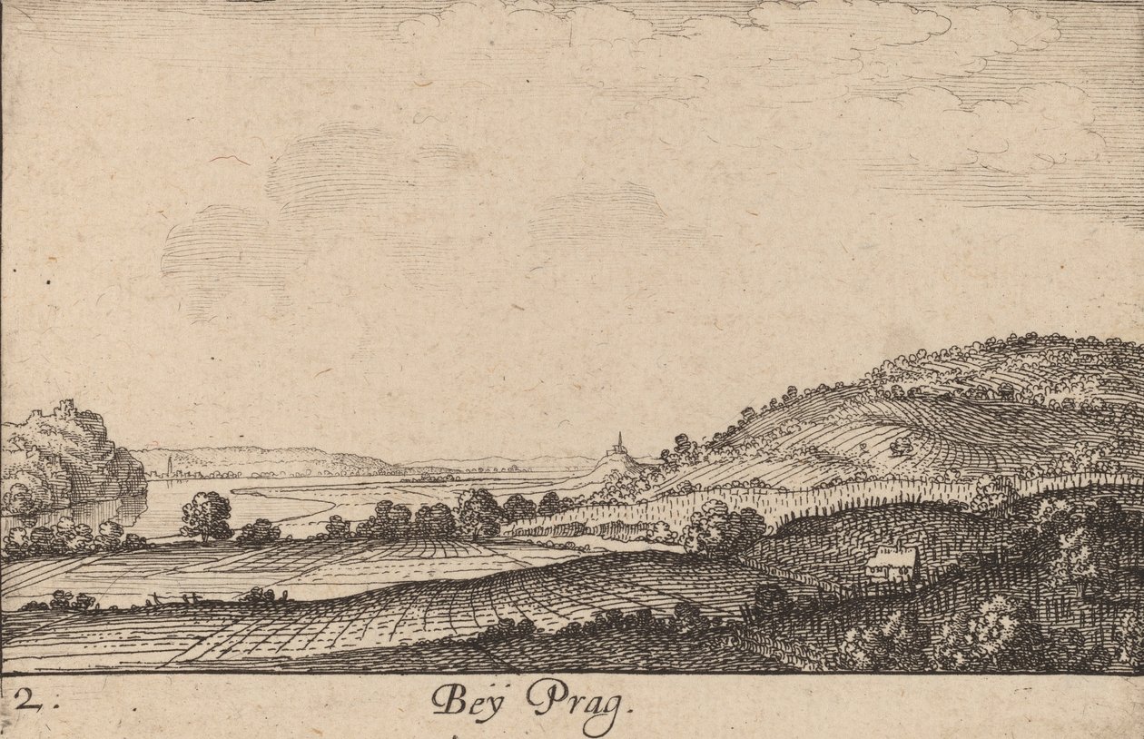 Near Prague, 1635 by Wenceslaus Hollar