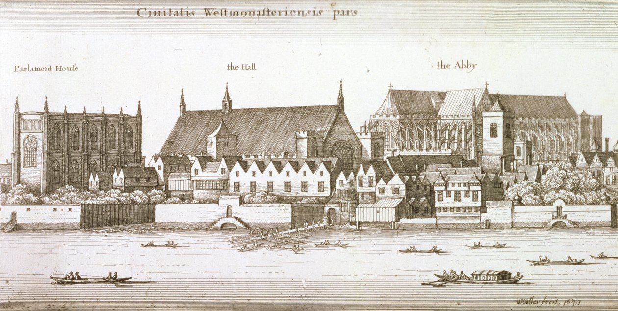 Part of the City of Westminster by Wenceslaus Hollar