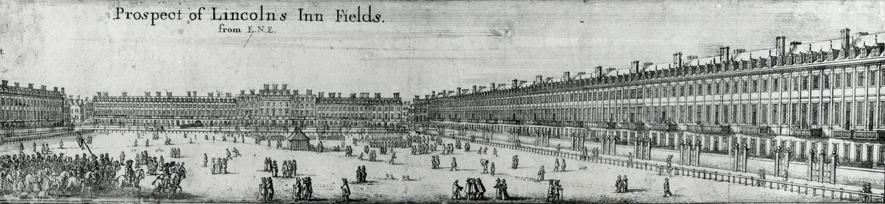 Prospect of Lincolns Inn Fields, c.1650 by Wenceslaus Hollar