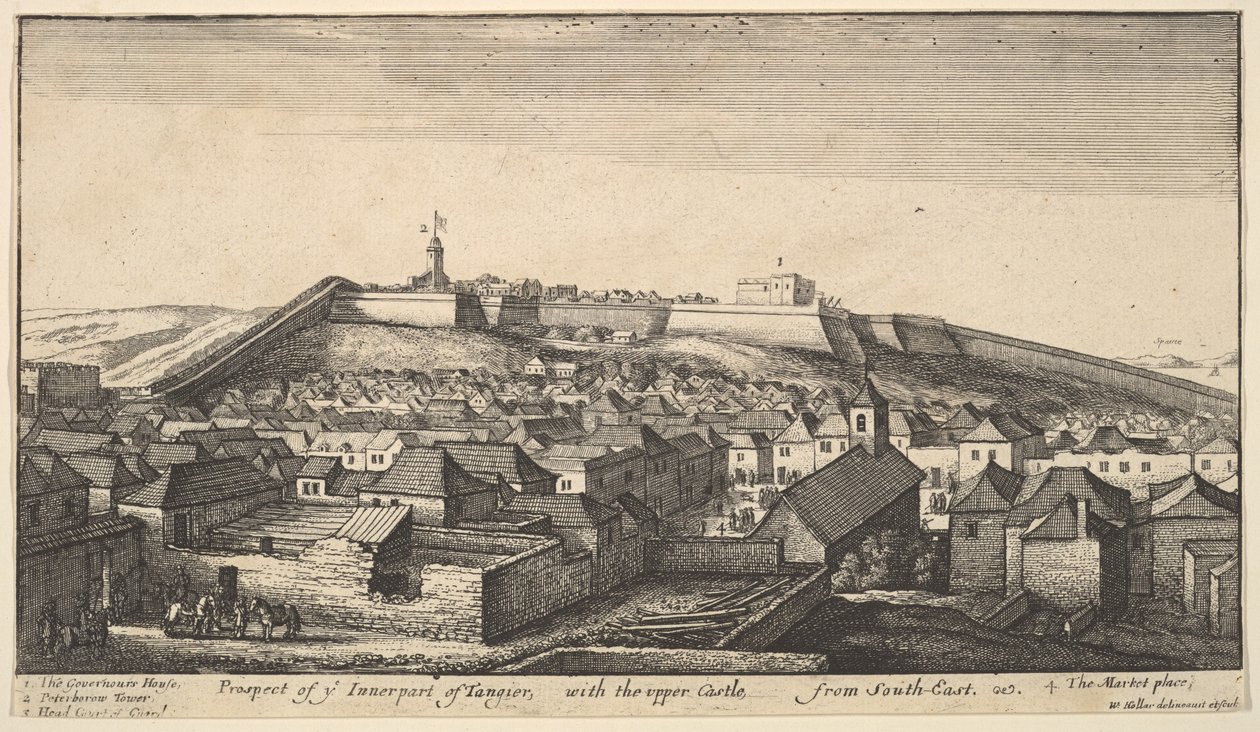 Prospect of the Inner Part of Tangier, ca. 1670 by Wenceslaus Hollar