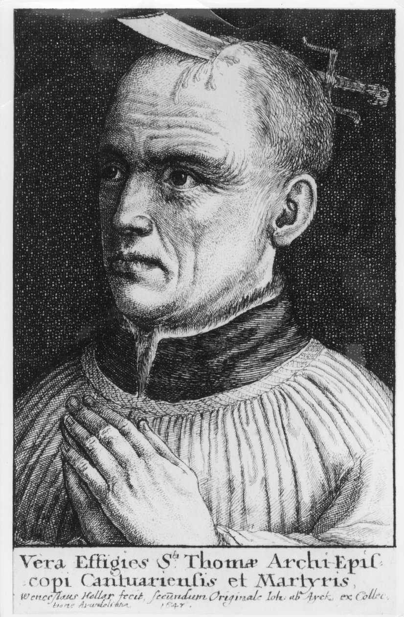 St. Thomas a Becket by Wenceslaus Hollar