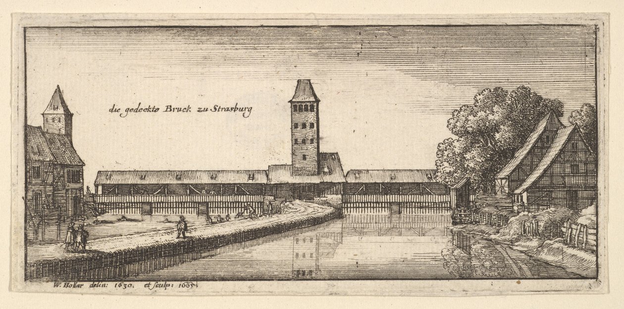 Strasbourg by Wenceslaus Hollar