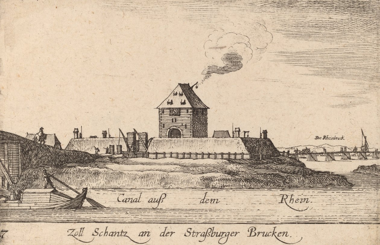 Strasbourg: The Toll House by Wenceslaus Hollar