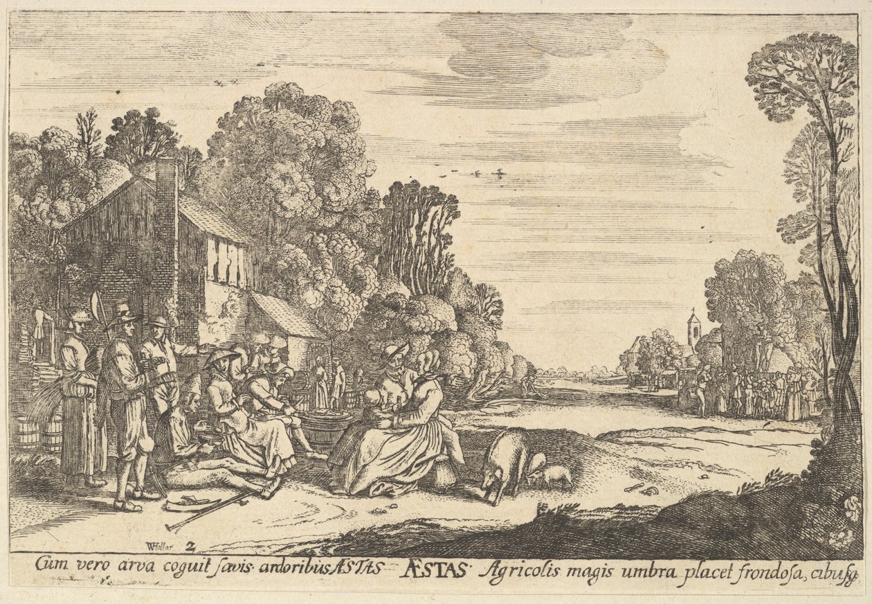 Summer by Wenceslaus Hollar
