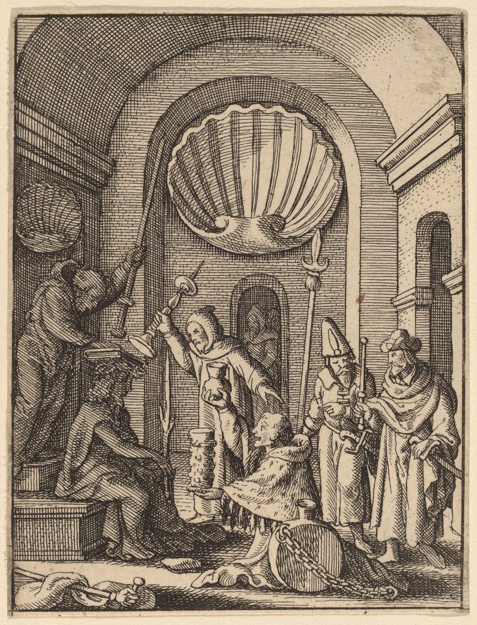 The Mocking by Wenceslaus Hollar