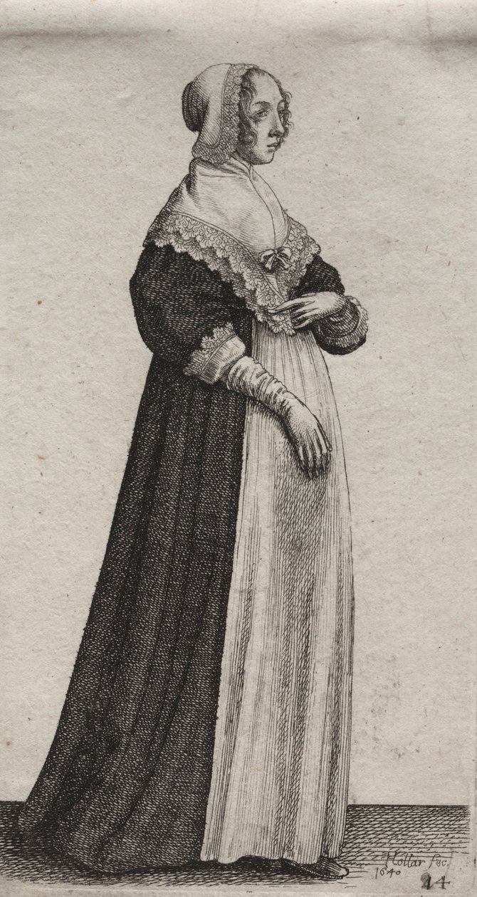 The Several Habits of English Women, from the Nobility to the Country Women..., 1640 by Wenceslaus Hollar