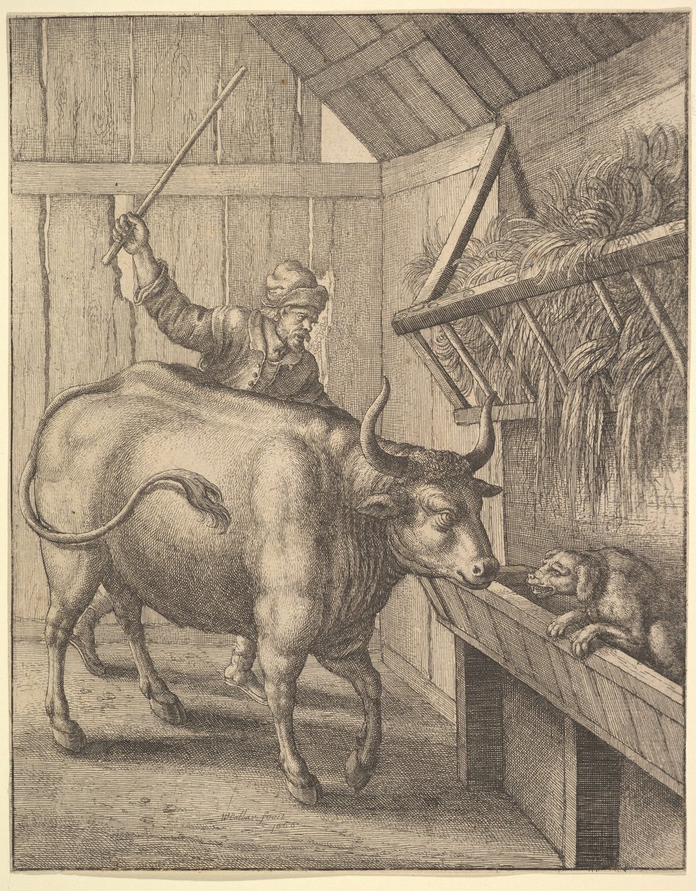 The Dog in the Manger (from Illustration to John Ogilby
