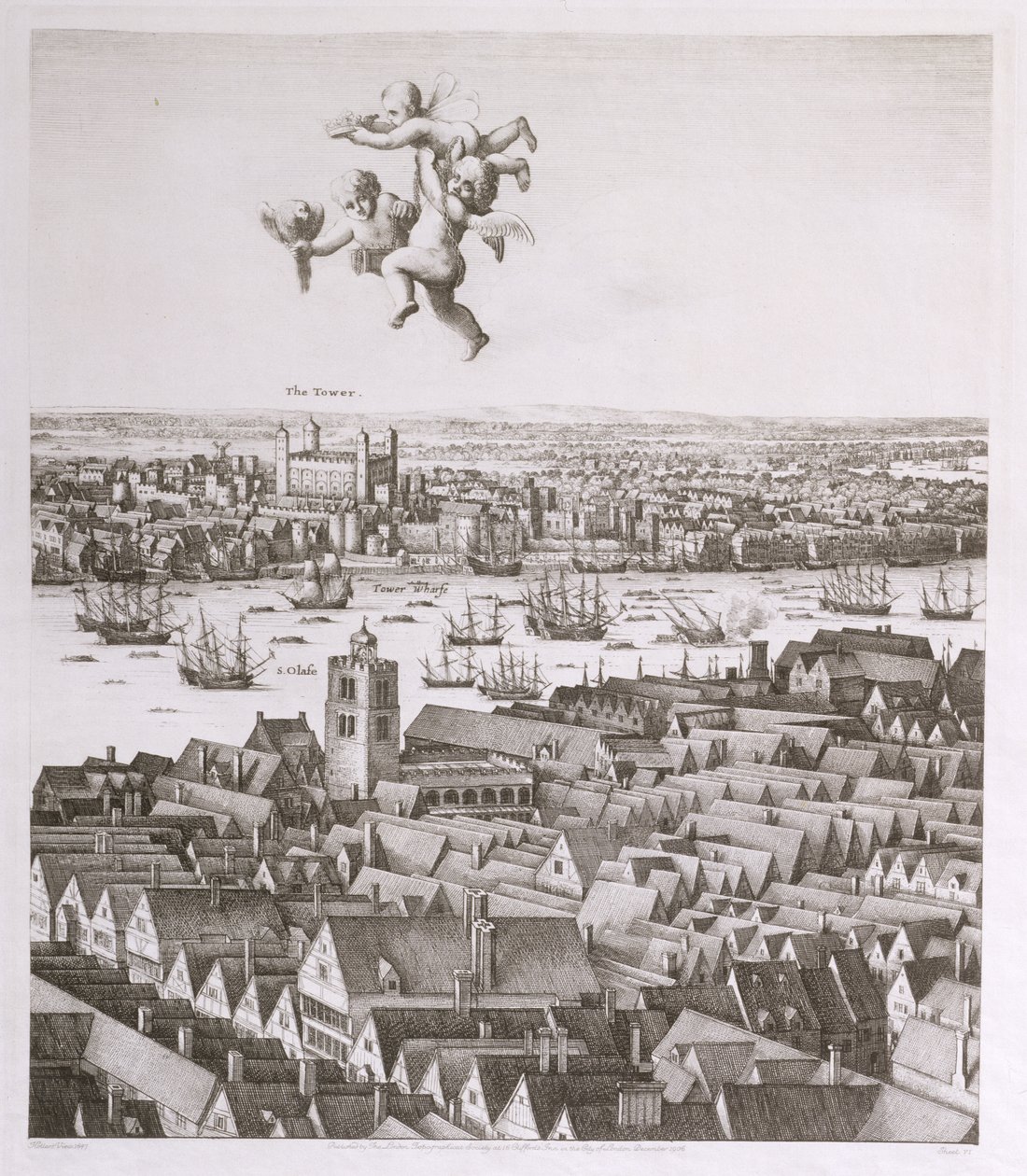 View of London, published 1647 (detail) by Wenceslaus Hollar