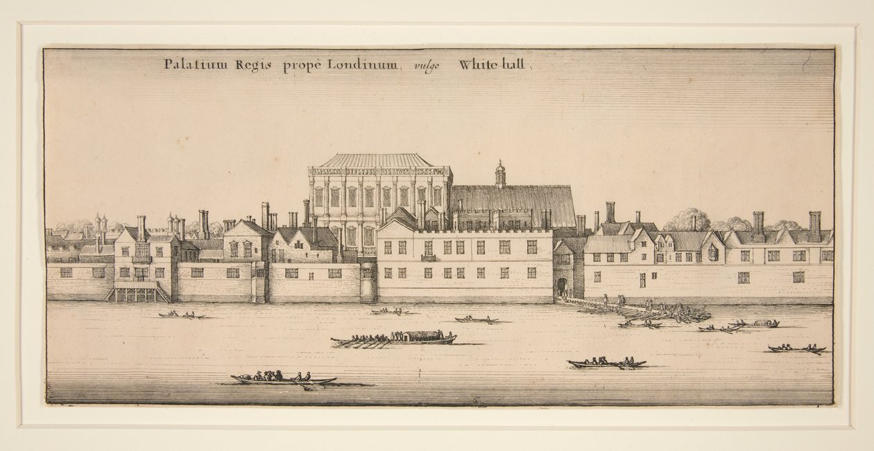 Whitehall from the River by Wenceslaus Hollar