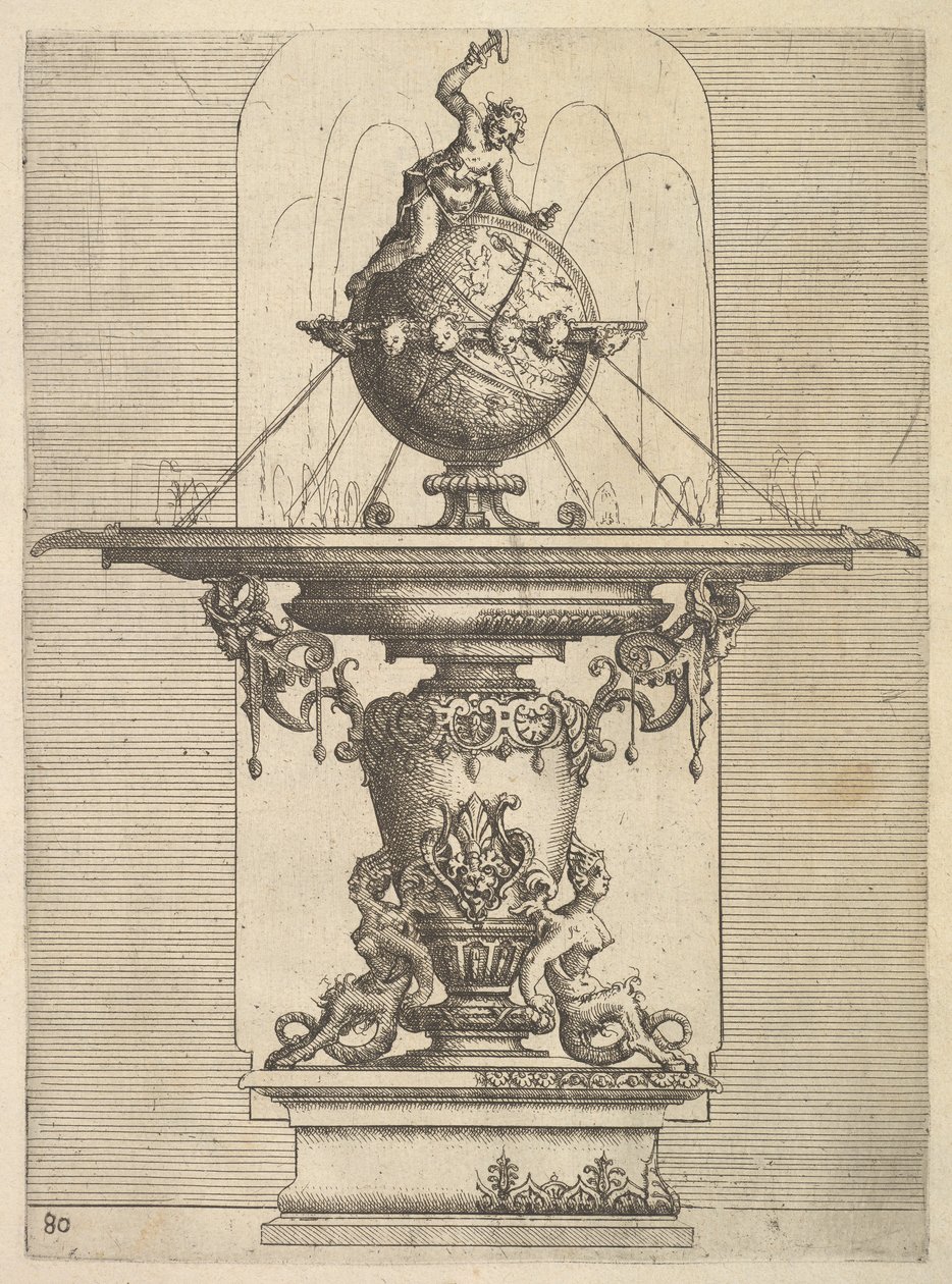 Design for a Fountain, plate 80 from Dietterlin