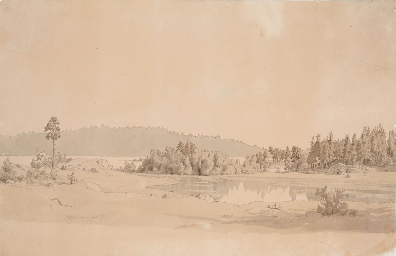 Bay of Lake Näsijärvi by Werner Holmberg