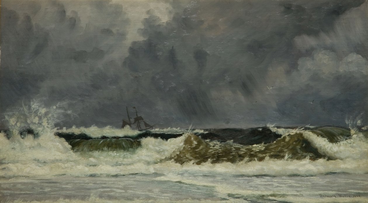 Rough Weather - The Coast of Jutland by Whitworth Wallis