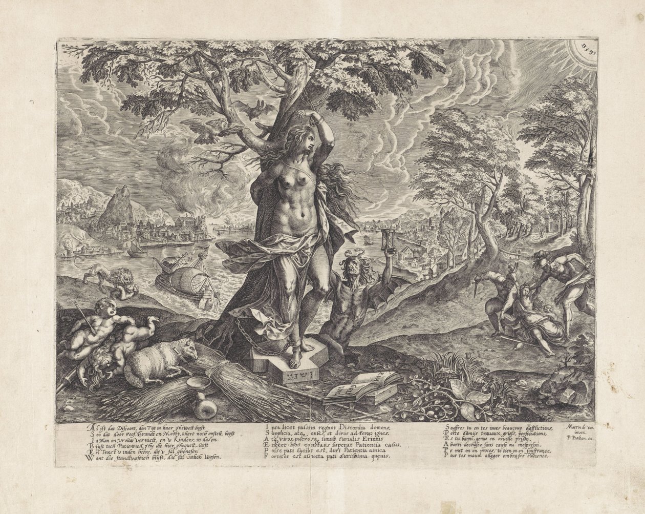 Allegory of Patience During the Period of War by Wierix