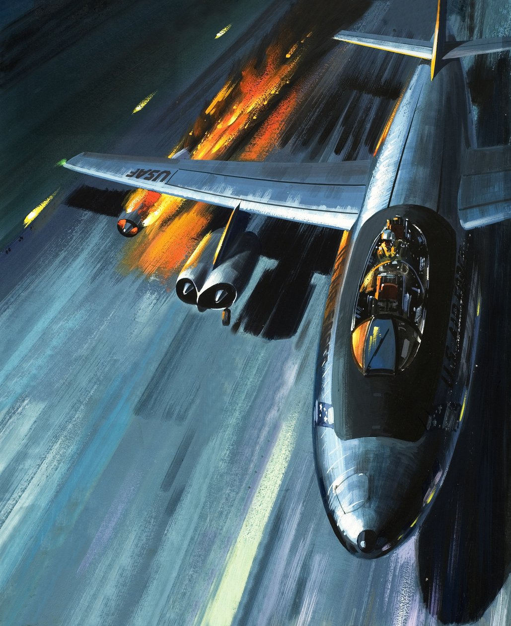 Nightmare in a Blazing Bomber, illustration from 