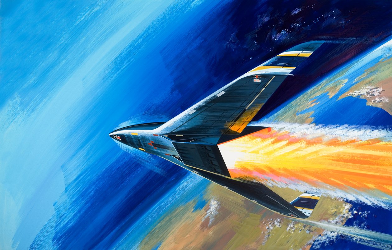 Unidentified Low Earth Orbit Craft by Wilf (20th century) Hardy