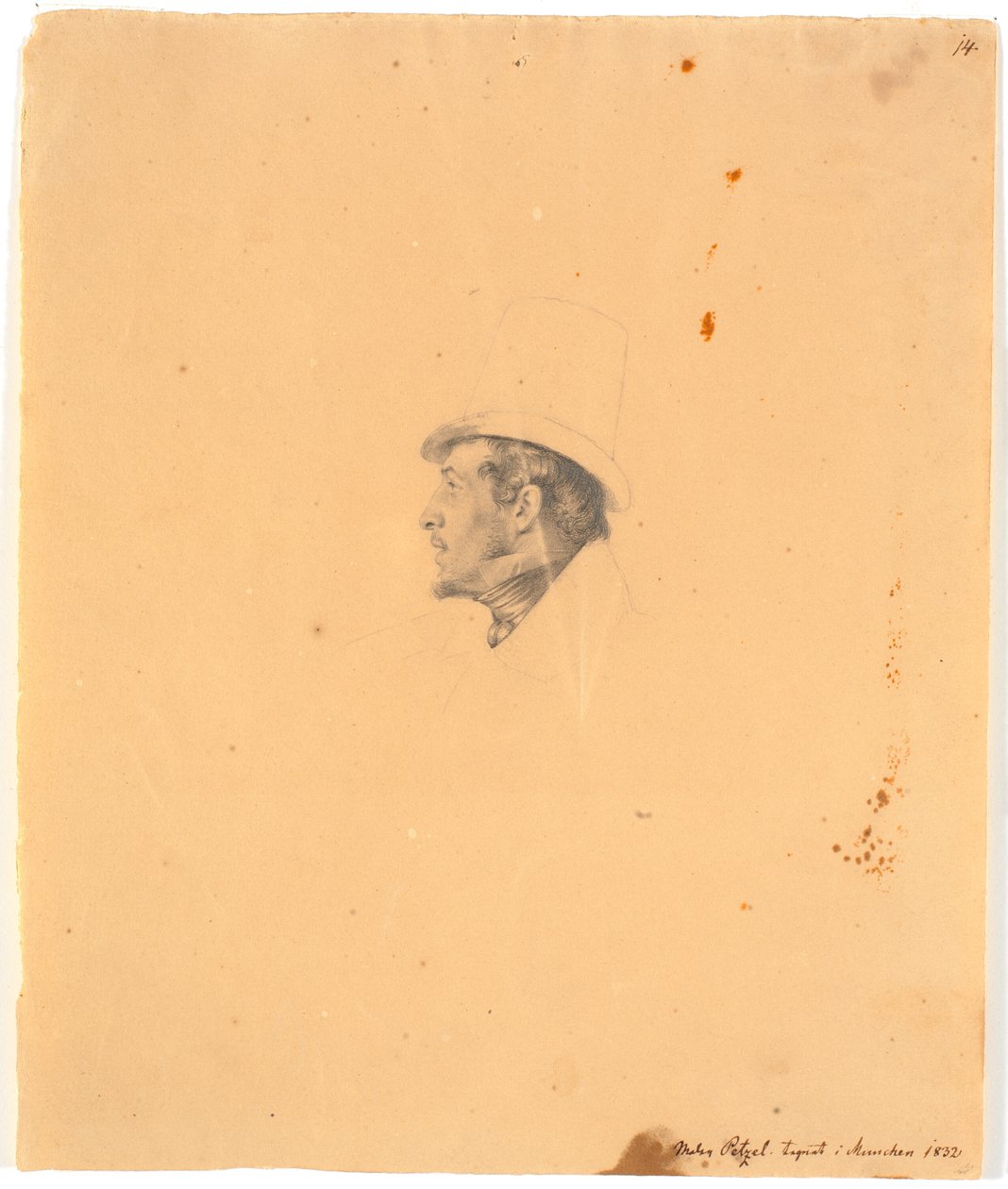 Portrait of the Painter Joseph Petzl by Wilhelm Bendz