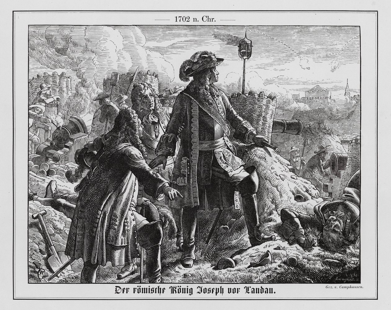 Archduke Joseph of Austria at the Siege of Landau by Wilhelm Camphausen