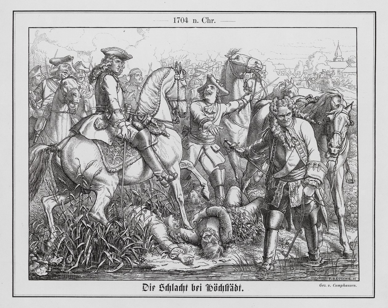 Battle of Hochstadt (Blenheim) by Wilhelm Camphausen