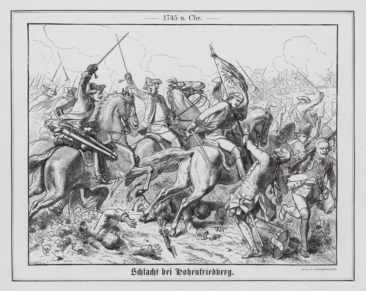 Battle of Hohenfriedberg by Wilhelm Camphausen