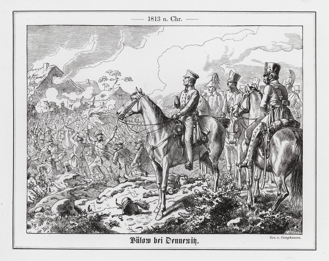 General Bulow at the Battle of Dennewitz by Wilhelm Camphausen