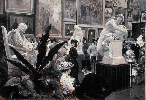 At the Vienna International Art Exhibition of 1882 by Wilhelm Gause