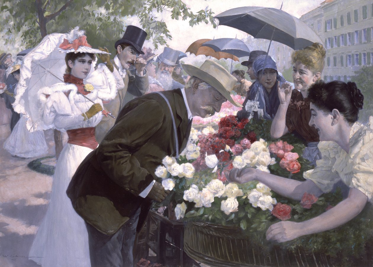 Red or White Roses, Sir? by Wilhelm Gause