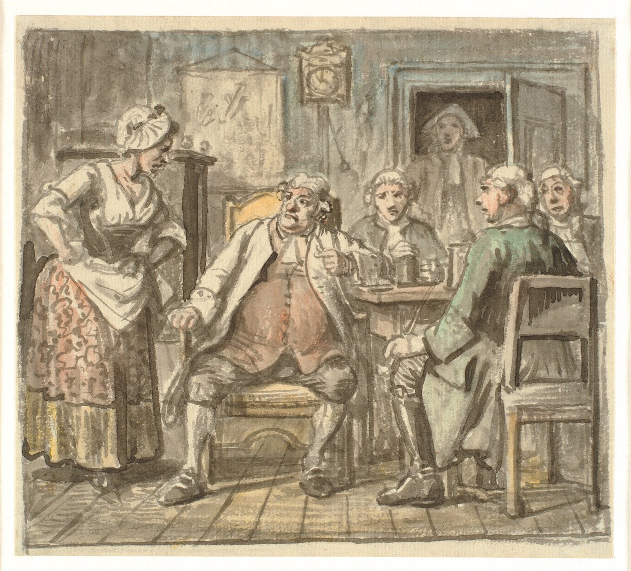 Collegium Politicum. From Ludvig Holberg’s The Political Tinker, Act I, Scene 2. by Wilhelm Marstrand