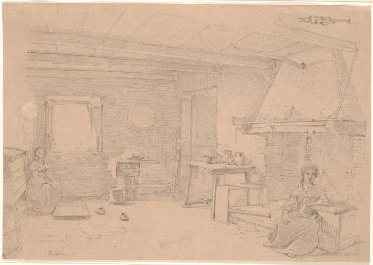 Italian Peasant House by Wilhelm Marstrand