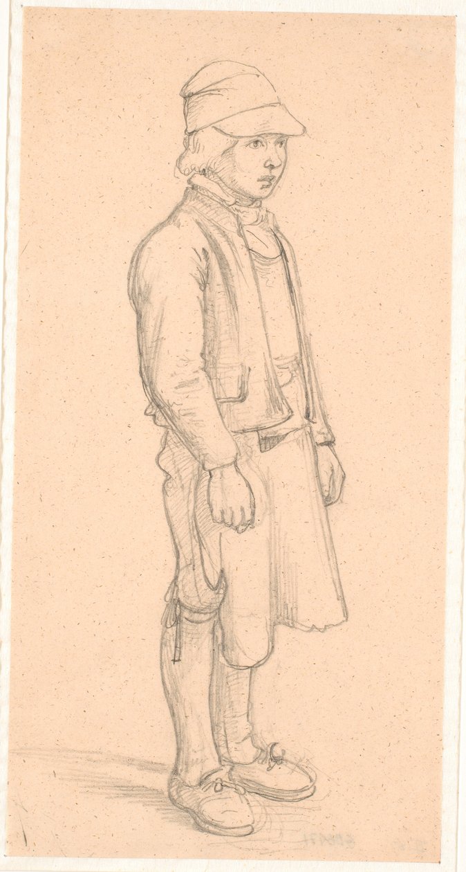 Swedish Boy with Cap by Wilhelm Marstrand