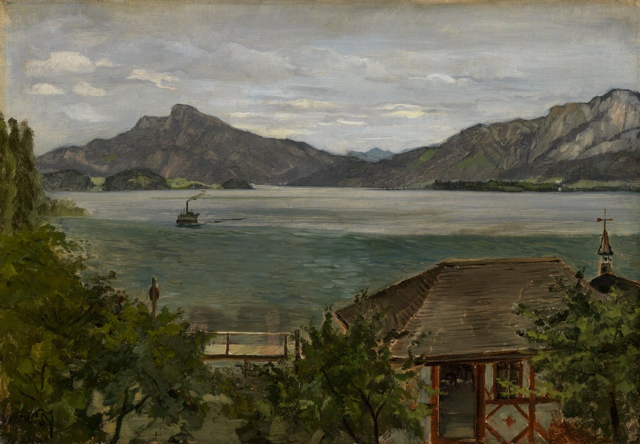 At Mondsee by Wilhelm Trübner