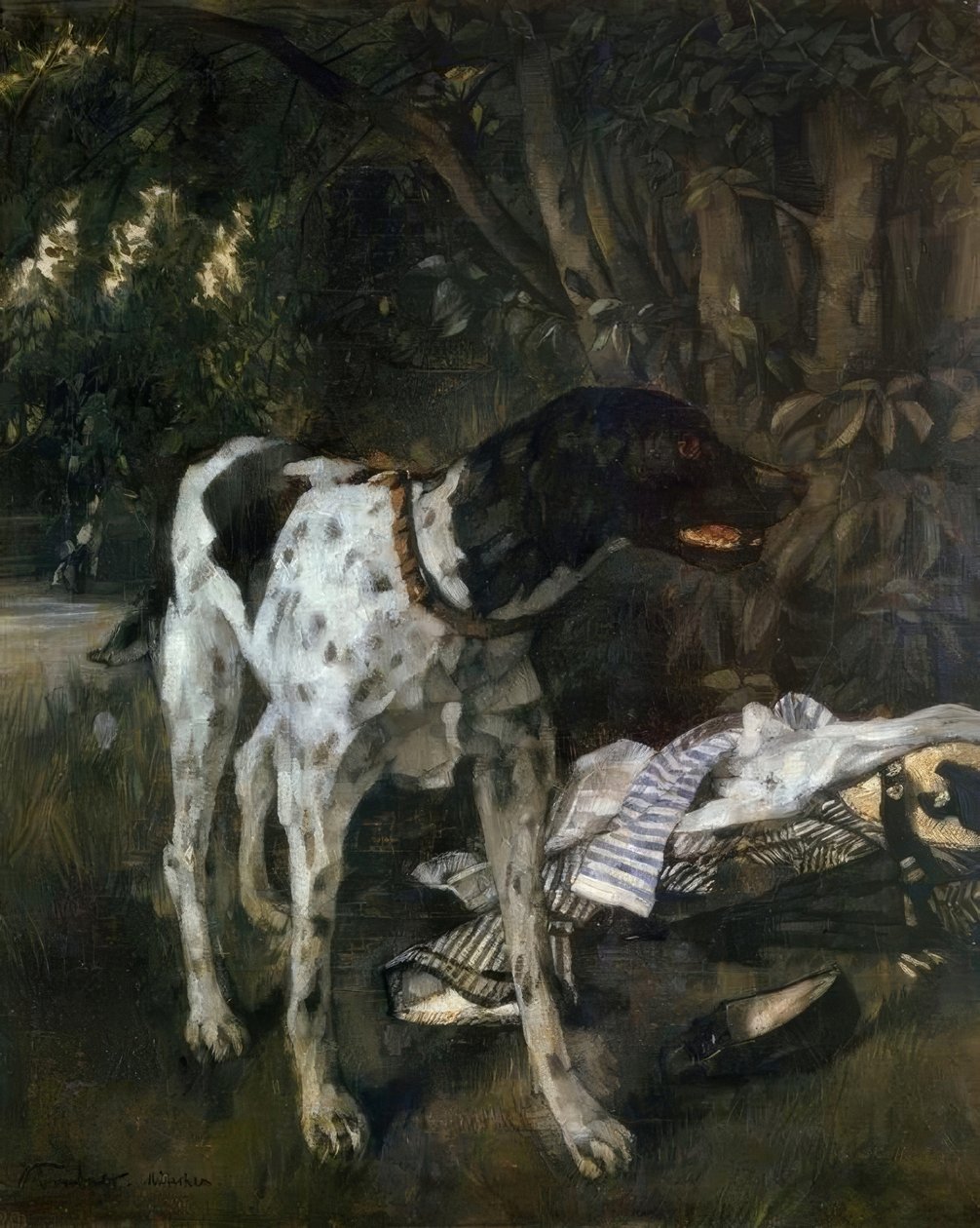 The Watchman by Wilhelm Trübner