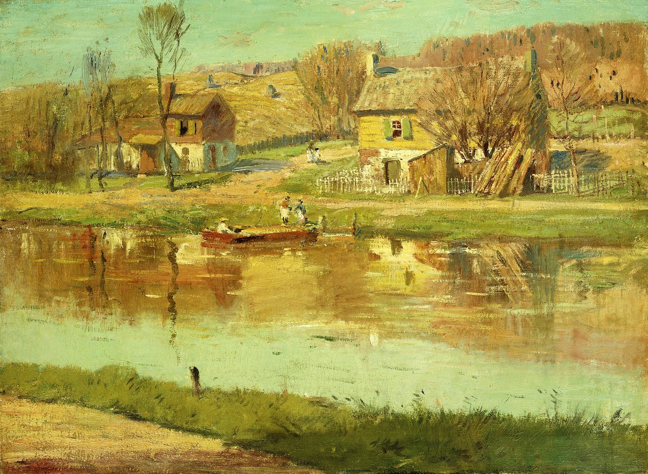 Reflections in the Water by Willard Leroy Metcalf