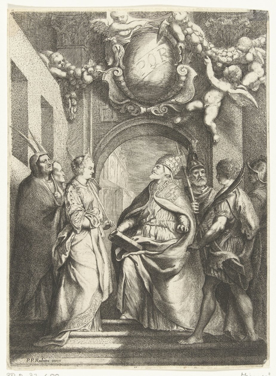 Saint Gregory the Great with Four Other Saints by Willem Basse
