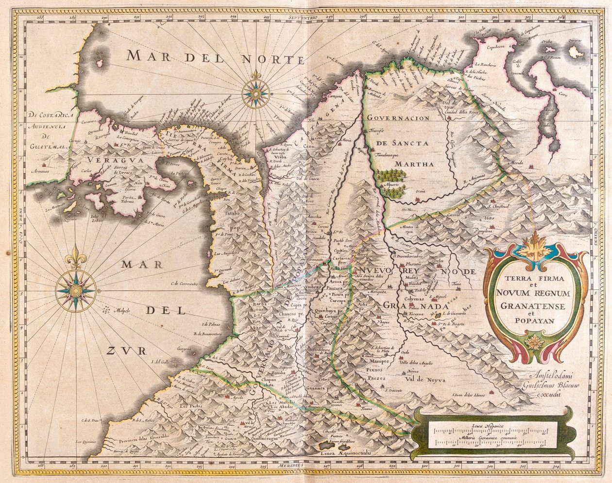Panama, Colombia and part of Ecuador and Venezuela, in 