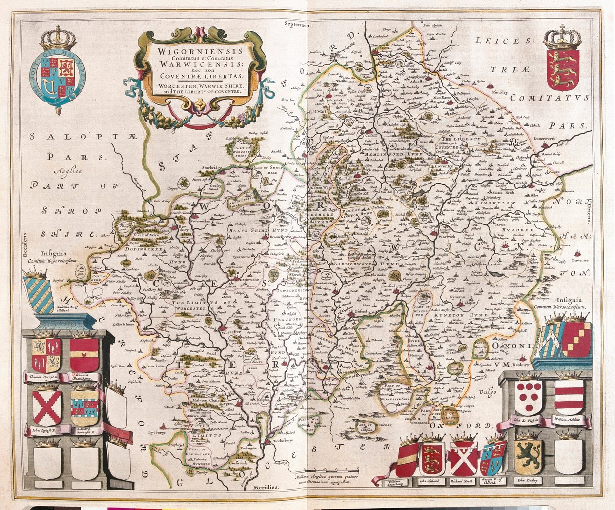 Worcestershire, Warwickshire, in 