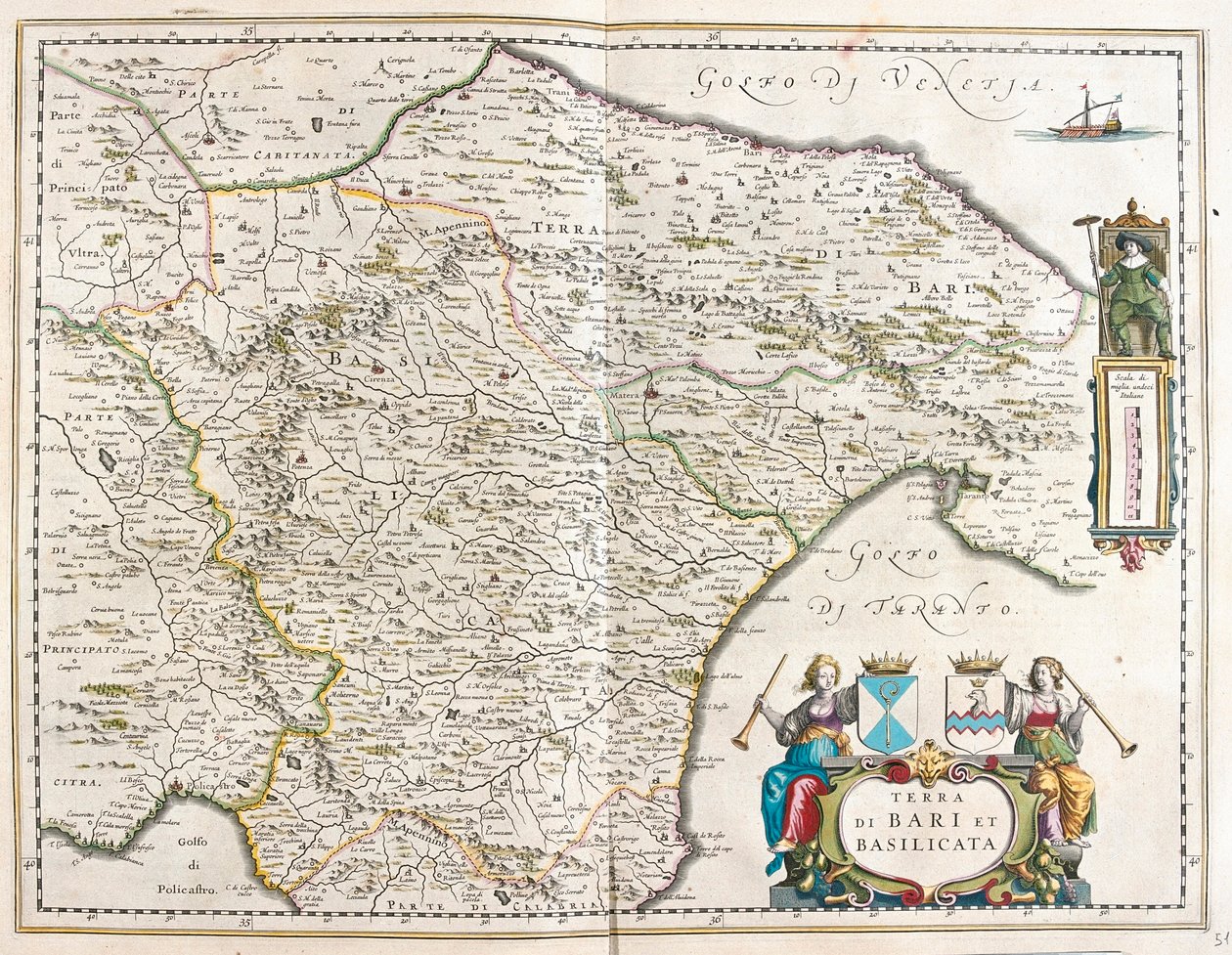 City of Bari and Basilicata, Italy, in 