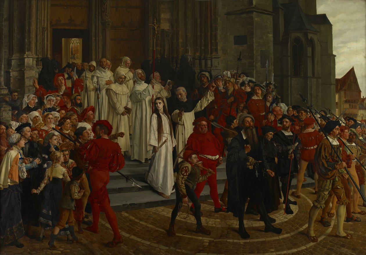 A Martyr Of The 16th Century - Johanna Van Santhoven by Willem Geets
