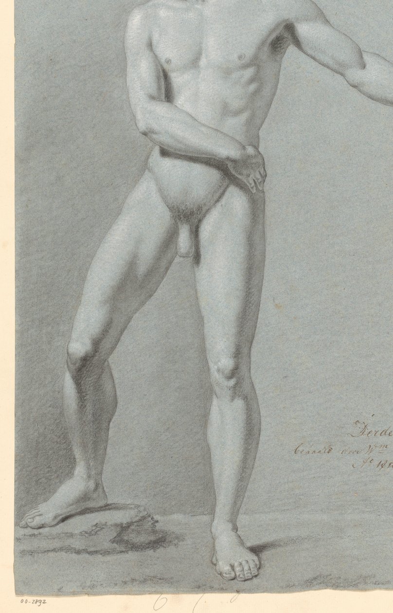 Standing Male Nude, Front View (3rd Prize 1810) by Willem Grebner