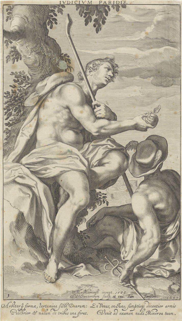 Paris and Mercury by Willem Isaacsz. van Swanenburg