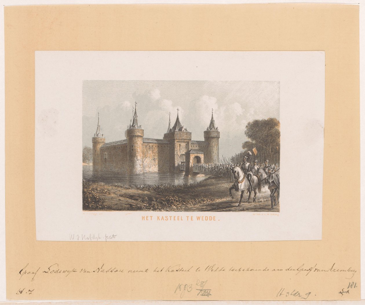 The Castle at Wedde by Willem Jacob Hofdijk